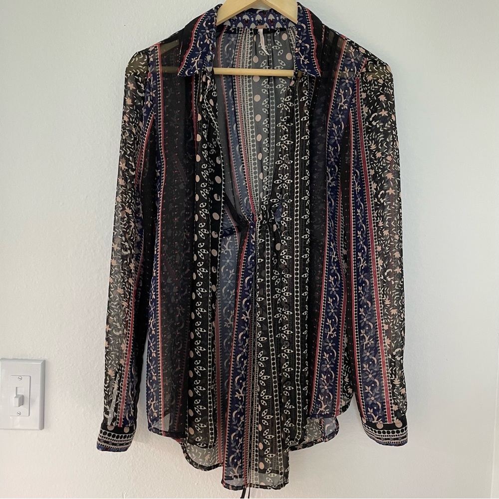 Free People Long Sleeves Boho Small